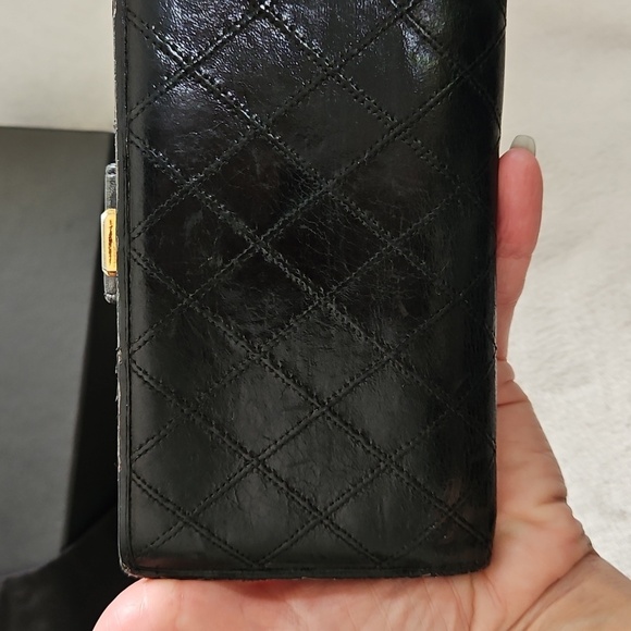 Authentic CHANEL Black Quilted crossbody with Gold Accents - Picture 13 of 16